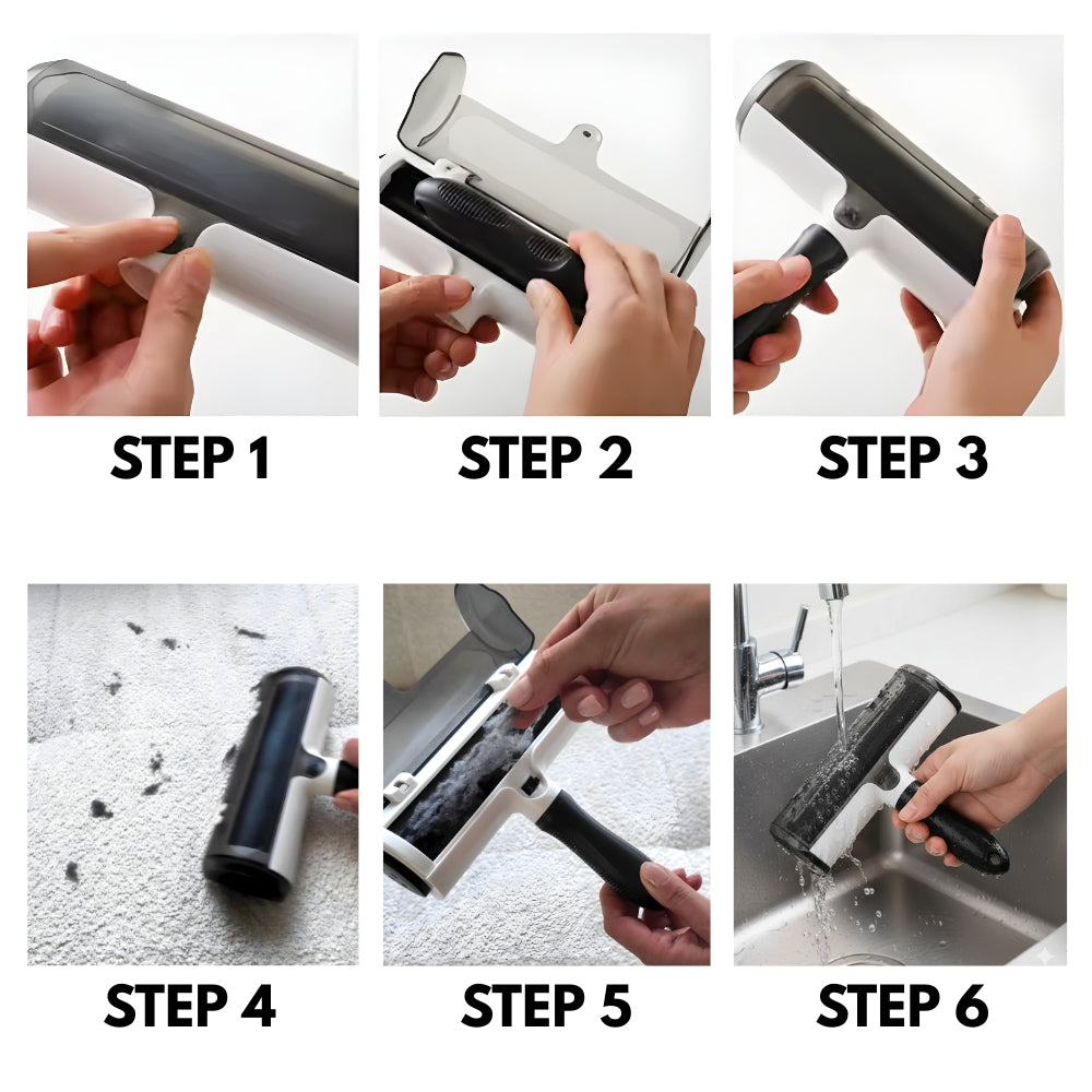 Le rouleau magique qui enlève les poils d’animaux en 1 passage (sans effort)